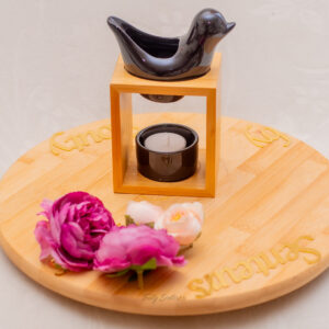 Brule parfum oiseau blanc /noir